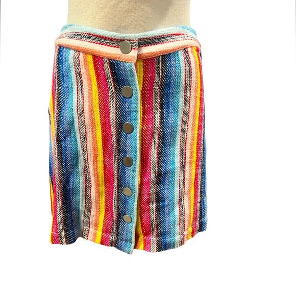 Laundry by Shelly Seagal Color Striped Mini Skirt Size 4 - Picture 3 of 7